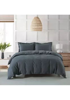Egyptian Linens Pre-washed Linen Duvet Cover Set 11 Egyptian Linens Pre-washed Linen Duvet Cover Set -Brite Star Shop Belk 1007