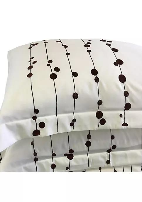 Egyptian Linens Ellis Embroidered 3-Piece Duvet Cover Sets 5 Egyptian Linens Ellis Embroidered 3-Piece Duvet Cover Sets - Image 3