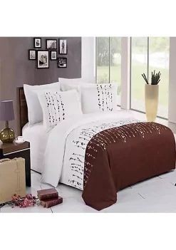 Egyptian Linens Ellis Embroidered 3-Piece Duvet Cover Sets 11 Egyptian Linens Ellis Embroidered 3-Piece Duvet Cover Sets -Brite Star Shop Belk 1025