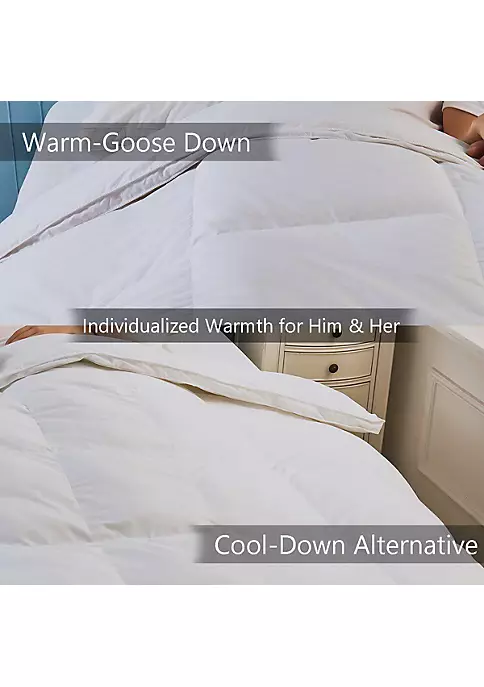Egyptian Linens Duet Goose Comforter Individualized Warmth for Him & Her 4 Egyptian Linens Duet Goose Comforter Individualized Warmth for Him & Her - Image 2