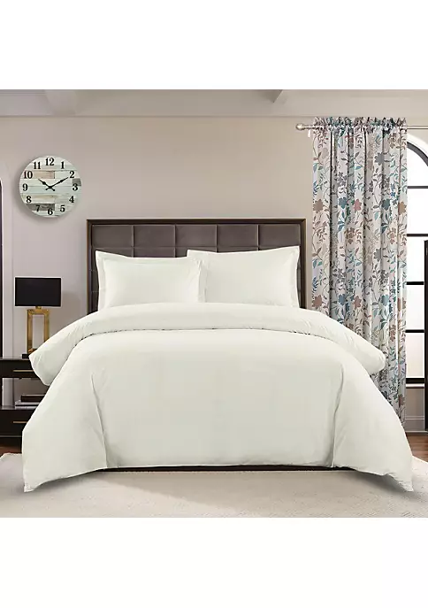 Egyptian Linens 100% Cotton Percale 250 Thread Count 3-PC Duvet Cover Set 7 Egyptian Linens 100% Cotton Percale 250 Thread Count 3-PC Duvet Cover Set - Image 5