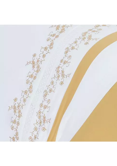 Egyptian Linens Embroidered Duvet Cover Set - Amalia 4 Egyptian Linens Embroidered Duvet Cover Set - Amalia - Image 2