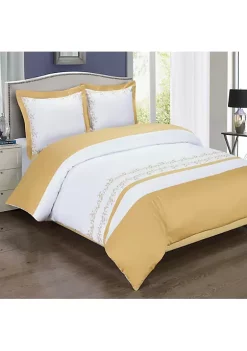 Egyptian Linens Embroidered Duvet Cover Set - Amalia 10 Egyptian Linens Embroidered Duvet Cover Set - Amalia -Brite Star Shop Belk 1057