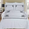Egyptian Linens Ivory Embroidered Duvet Cover Sets - Athena 2 Egyptian Linens Ivory Embroidered Duvet Cover Sets - Athena -Brite Star Shop Belk 1063