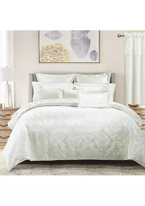 Egyptian Linens Sara 7-Piece Jacquard Duvet Cover Set 4 Egyptian Linens Sara 7-Piece Jacquard Duvet Cover Set - Image 2