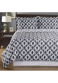 Egyptian Linens 100% Cotton Reversible Duvet Cover Set - Sierra 10 Egyptian Linens 100% Cotton Reversible Duvet Cover Set - Sierra -Brite Star Shop Belk 1073