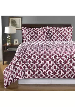 Egyptian Linens 100% Cotton Reversible Duvet Cover Set - Sierra 11 Egyptian Linens 100% Cotton Reversible Duvet Cover Set - Sierra -Brite Star Shop Belk 1074