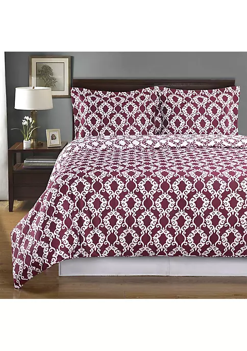 Egyptian Linens 100% Cotton Reversible Duvet Cover Set - Sierra 7 Egyptian Linens 100% Cotton Reversible Duvet Cover Set - Sierra - Image 5