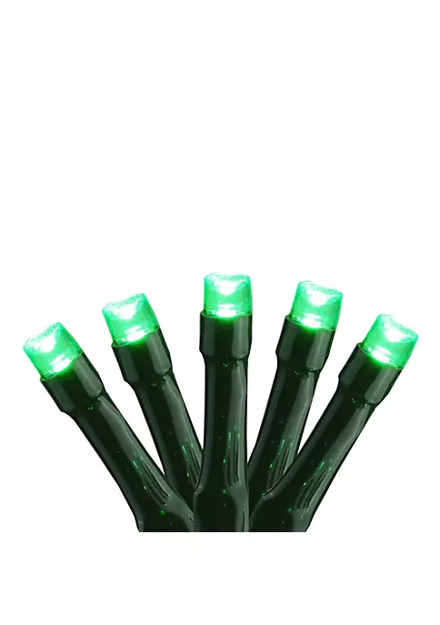 Brite Star 15 Battery Operated Green LED Micro Christmas Lights - 4.5 ft Green Wire 5 Brite Star 15 Battery Operated Green LED Micro Christmas Lights - 4.5 ft Green Wire - Image 3