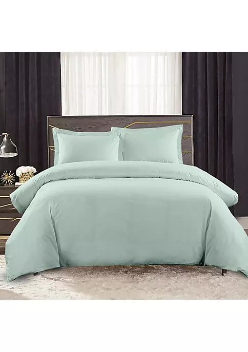 Egyptian Linens Crisp & Cool Percale Duvet Cover Set 5 Egyptian Linens Crisp & Cool Percale Duvet Cover Set - Image 3