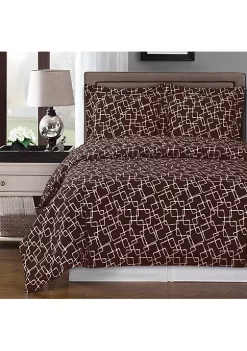 Egyptian Linens 100% Cotton 3-Piece Duvet Cover Set - Eva 9 Egyptian Linens 100% Cotton 3-Piece Duvet Cover Set - Eva -Brite Star Shop Belk 1121