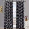 Egyptian Linens Thermal Insulated Curtain Black/Gray Meridian Pair (Set of 2 Panels) 1 Egyptian Linens Thermal Insulated Curtain Black/Gray Meridian Pair (Set of 2 Panels) -Brite Star Shop Belk 1123