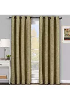 Egyptian Linens Galleria Room-Darkening Thermal Curtain Panel Tonal Stripe (Single)