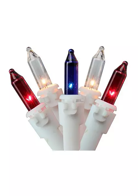 Brite Star 150-Count Red and Blue Chasing Mini Christmas Light Set 34ft White Wire 3 Brite Star 150-Count Red and Blue Chasing Mini Christmas Light Set 34ft White Wire