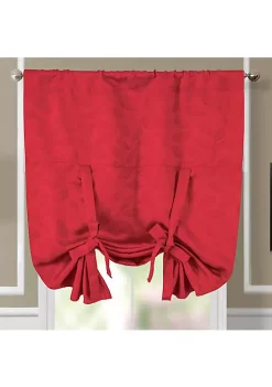Egyptian Linens Virginia Tie Up Window Curtain Shade (37" W X 63" L) Rod Pocket Room Darkening