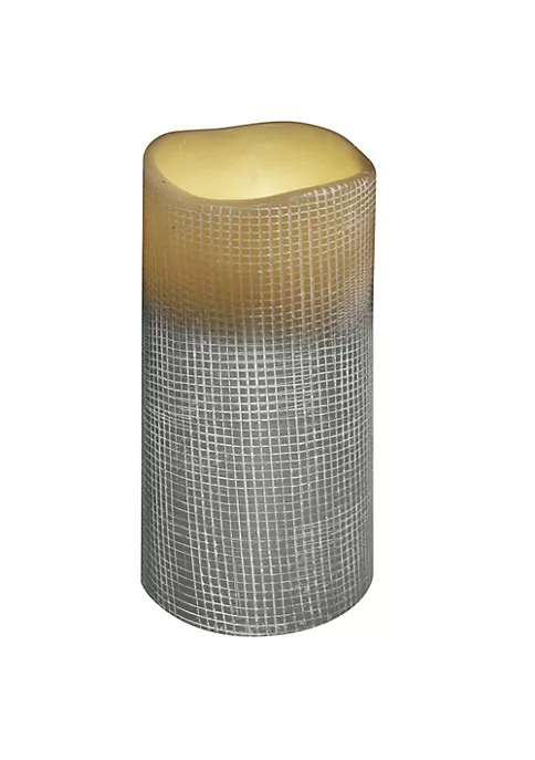 Brite Star 6" Stone Grey Lattice Battery Operated Flickering Flameless Wax Pillar Candle 3 Brite Star 6" Stone Grey Lattice Battery Operated Flickering Flameless Wax Pillar Candle
