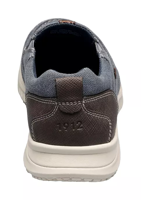 Nunn Bush Men's Conway Canvas Moc Toe Casual Slip On Shoes 5 Nunn Bush Men's Conway Canvas Moc Toe Casual Slip On Shoes - Image 3