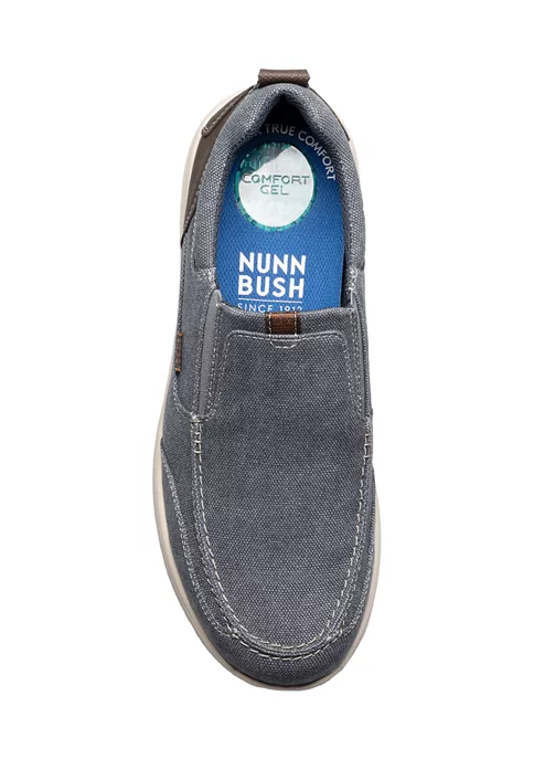 Nunn Bush Men's Conway Canvas Moc Toe Casual Slip On Shoes 6 Nunn Bush Men's Conway Canvas Moc Toe Casual Slip On Shoes - Image 4