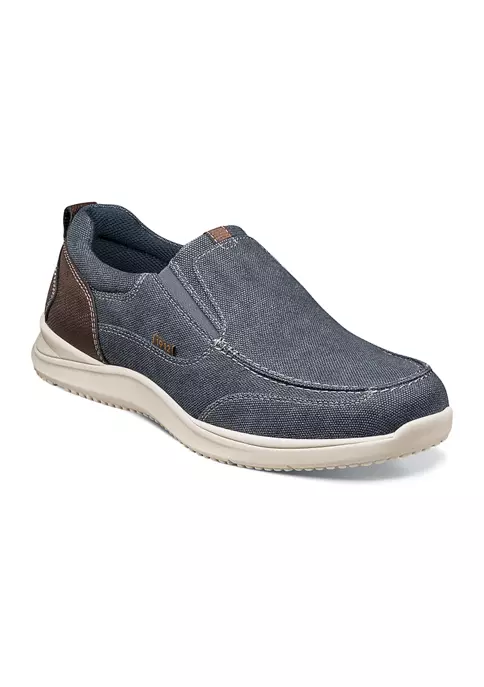 Nunn Bush Men's Conway Canvas Moc Toe Casual Slip On Shoes 8 Nunn Bush Men's Conway Canvas Moc Toe Casual Slip On Shoes - Image 6