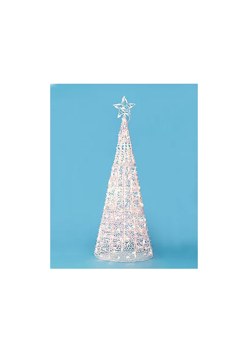 Brite Star 60" Winter Frost Pre-Lit LED Gold Twinkling 3-D Sculpture Christmas Tree Yard Art 4 Brite Star 60" Winter Frost Pre-Lit LED Gold Twinkling 3-D Sculpture Christmas Tree Yard Art - Image 2
