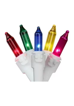 Brite Star 300-Count Yellow and Pink Mini Christmas Light Set 149.6ft White Wire