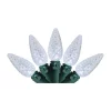 Brite Star 35 Battery Operated White Faceted LED C6 Christmas Lights - 11 ft Green Wire -Brite Star Shop Belk 171