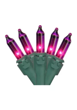 Brite Star 150 Pinkish Purple Chasing 8 Function Mini Christmas Lights - 31.25 ft Green Wire -Brite Star Shop Belk 175