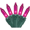Brite Star 100ct Pink Mini Christmas Lights - 34ft Green Wire -Brite Star Shop Belk 183