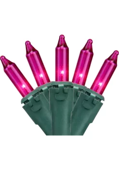 Brite Star 100ct Pink Mini Christmas Lights - 34ft Green Wire -Brite Star Shop Belk 185