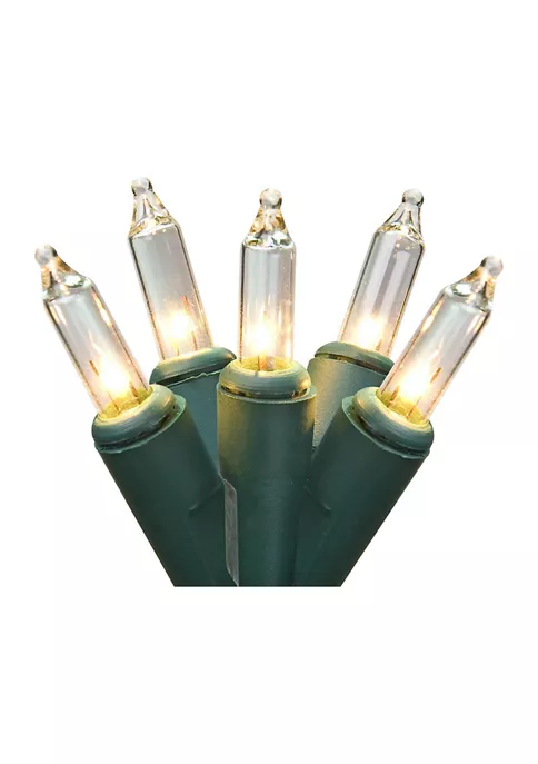 Brite Star 100-Count Clear Mini Christmas Light Set 49.6ft Green Wire 3 Brite Star 100-Count Clear Mini Christmas Light Set 49.6ft Green Wire