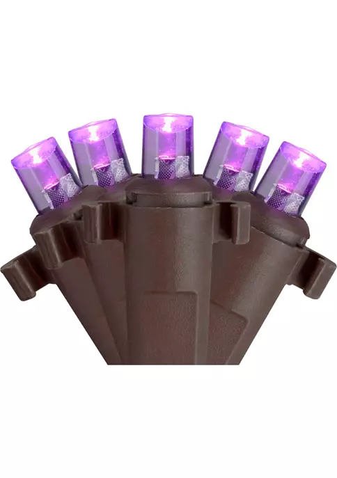 Brite Star 2' x 8' Purple LED Net Style Tree Trunk Wrap Christmas Lights - Brown Wire 6 Brite Star 2' x 8' Purple LED Net Style Tree Trunk Wrap Christmas Lights - Brown Wire - Image 4