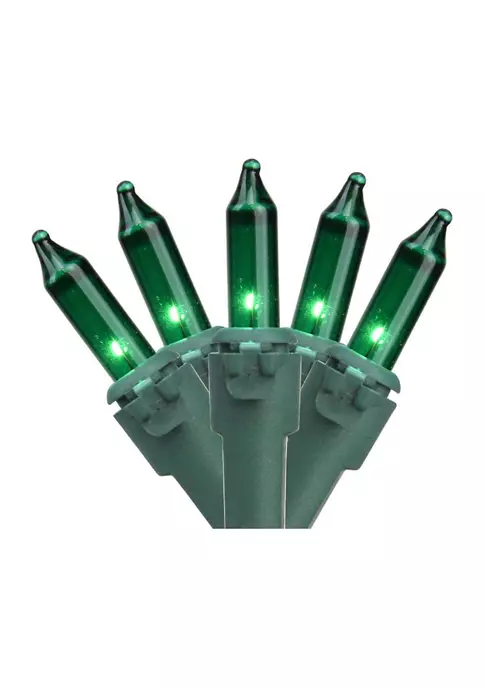 Brite Star 100-Count Green Mini Christmas Light Set 49.6ft Green Wire 3 Brite Star 100-Count Green Mini Christmas Light Set 49.6ft Green Wire