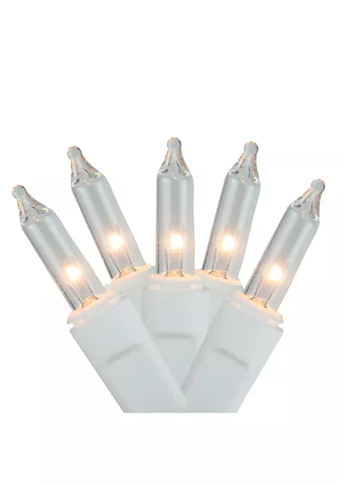 Brite Star Set of 100 Clear White Mini Twinkling Icicle Christmas Lights - White Wire 3 Brite Star Set of 100 Clear White Mini Twinkling Icicle Christmas Lights - White Wire