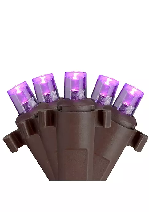 Brite Star 2' x 8' Purple LED Net Style Tree Trunk Wrap Christmas Lights - Brown Wire 3 Brite Star 2' x 8' Purple LED Net Style Tree Trunk Wrap Christmas Lights - Brown Wire