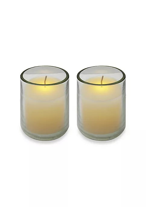 Brite Star Pack of 2 Cream Battery Operated Flameless LED Flickering Wax Votive Candles 3 Brite Star Pack of 2 Cream Battery Operated Flameless LED Flickering Wax Votive Candles