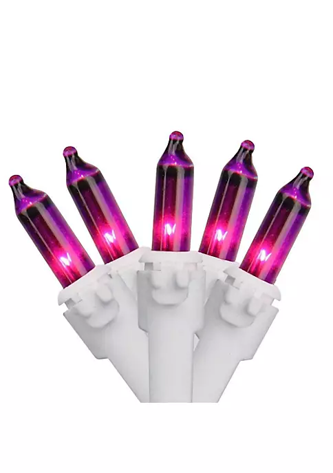 Brite Star 100 Purple Mini Christmas Lights - 49.6ft White Wire 5 Brite Star 100 Purple Mini Christmas Lights - 49.6ft White Wire - Image 3