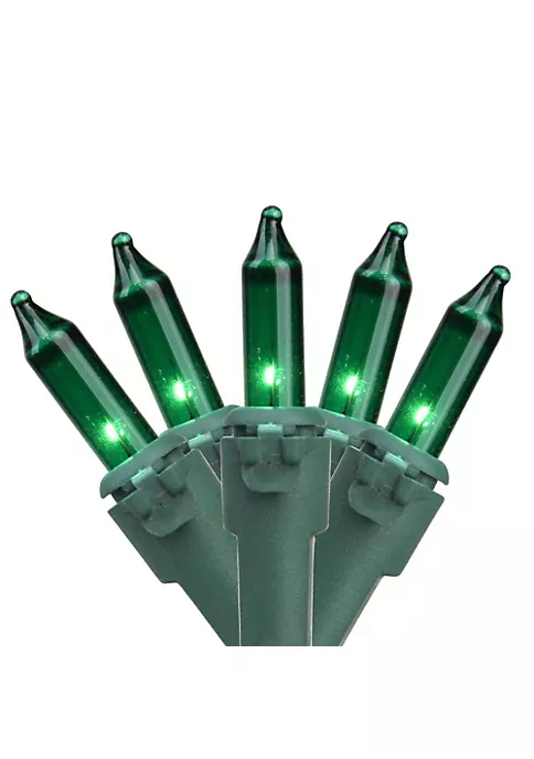 Brite Star 100-Count Green Mini Christmas Light Set 49.6ft Green Wire 3 Brite Star 100-Count Green Mini Christmas Light Set 49.6ft Green Wire