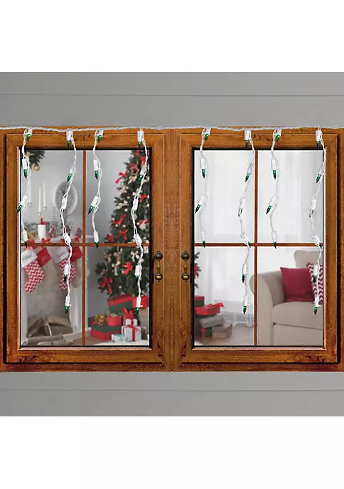 Brite Star Set of 100 Green Icicle Christmas Lights - 7.8 ft White Wire 4 Brite Star Set of 100 Green Icicle Christmas Lights - 7.8 ft White Wire - Image 2