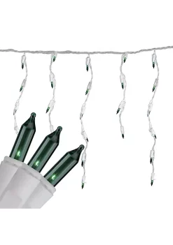 Brite Star Set of 100 Green Icicle Christmas Lights - 7.8 ft White Wire 9 Brite Star Set of 100 Green Icicle Christmas Lights - 7.8 ft White Wire -Brite Star Shop Belk 269