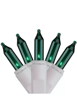 Brite Star Set of 100 Green Icicle Christmas Lights - 7.8 ft White Wire 10 Brite Star Set of 100 Green Icicle Christmas Lights - 7.8 ft White Wire -Brite Star Shop Belk 270