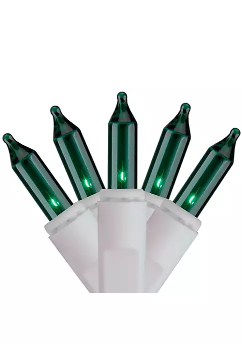 Brite Star Set of 100 Green Icicle Christmas Lights - 7.8 ft White Wire 6 Brite Star Set of 100 Green Icicle Christmas Lights - 7.8 ft White Wire - Image 4