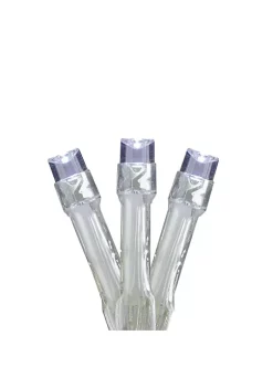 Brite Star Set of 15 Pure White Battery Operated LED Christmas Lights – 5 ft Clear Wire