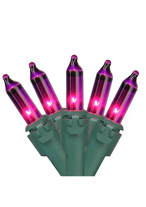Brite Star 50-Count Purple Mini Christmas Light Set 24.6ft Green Wire 6 Brite Star 50-Count Purple Mini Christmas Light Set 24.6ft Green Wire - Image 4