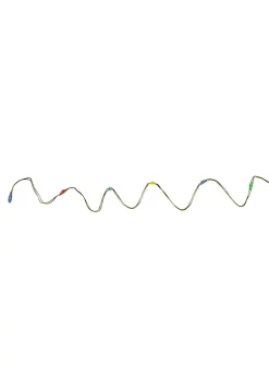 Brite Star 35 Battery Operated Multi-Color LED Micro Fairy Christmas Lights - 6 ft Gold Copper Wire