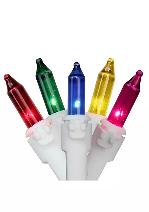 Brite Star 300-Count Yellow and Pink Mini Christmas Light Set 149.6ft White Wire 6 Brite Star 300-Count Yellow and Pink Mini Christmas Light Set 149.6ft White Wire - Image 4