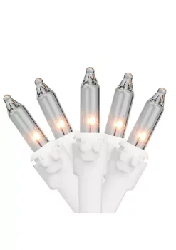 Brite Star 300-Count Clear Mini Christmas Light Set 149.6ft White Wire