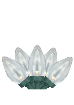 Brite Star 50 Count Warm White LED C7 Christmas Lights - 20.5ft Green Wire -Brite Star Shop Belk 326