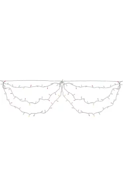 Brite Star Set of 150 Multi-Color LED Swag Christmas Lights - 7.5 ft White Wire -Brite Star Shop Belk 365