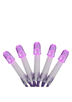 Brite Star 2' x 8' Purple LED Tree Trunk Wrap Christmas Net Lights - Purple Wire