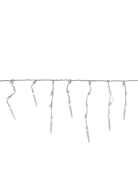 Brite Star 60 White LED Icicle Mini Christmas Lights - 5.75 ft White Wire 3 Brite Star 60 White LED Icicle Mini Christmas Lights - 5.75 ft White Wire